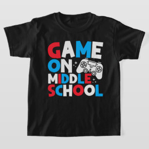 T-shirt Jeu Au Milieu De L'École Secondaire Funny Annivers