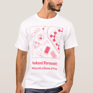 T-shirt Jeu avec une chance de Pizza Adulte Gamer