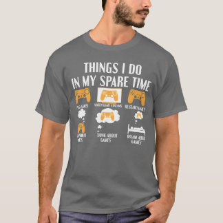 T-shirt Jeu Calendrier quotidien pour les Gamers et les Ga