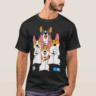 T-shirt Jeu Corgi Vidéo Jeu Graphique Joueur Mème Jeu