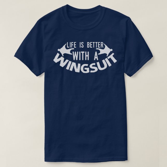 T-shirt Jeu d'ailes en combinaison d'ailes (Design devant)