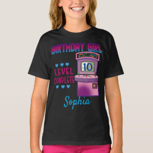 T-shirt Jeu d'Arcade - Fille d'anniversaire