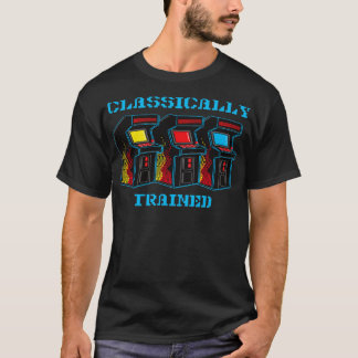 T-shirt Jeu d'arcade vidéo classique entraînée Retro 80s