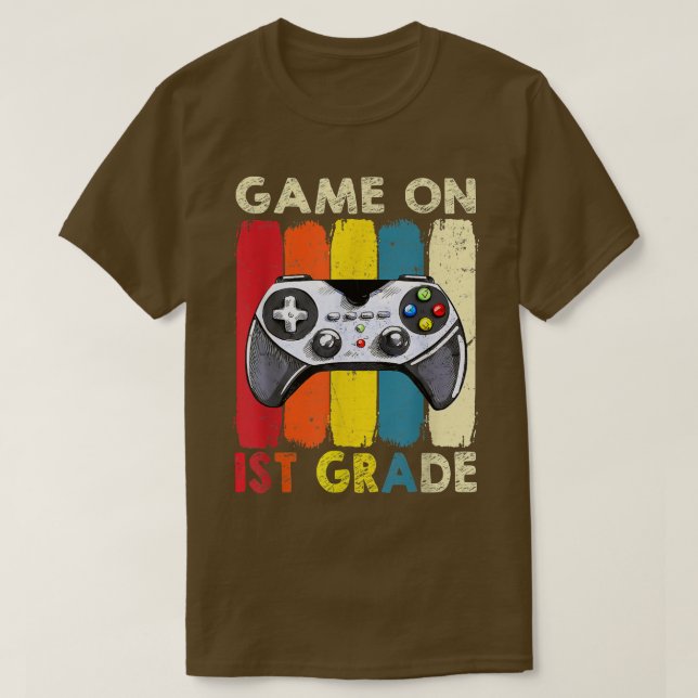 T-shirt Jeu De 1Ere Année Jeu Vidéo Déverrouillé Retour T (Design devant)