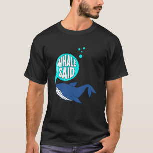 T-shirt Jeu de baleines bleues Observation des mammifères