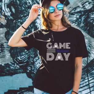 T-shirt Jeu de Baseball Jour personnalisé mascotte et numé