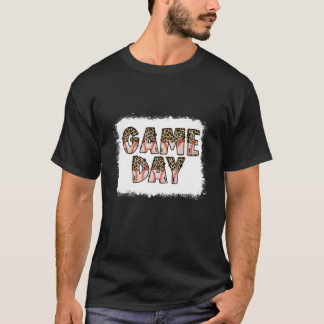 T-shirt Jeu de baseball Leopard Vibes Baseball Maman Mothe
