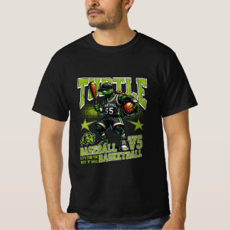 T-shirt jeu de basket-ball de tortue