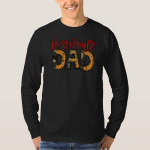 T-shirt Jeu de basket-ball Jour Basketball Ball Camo Red B