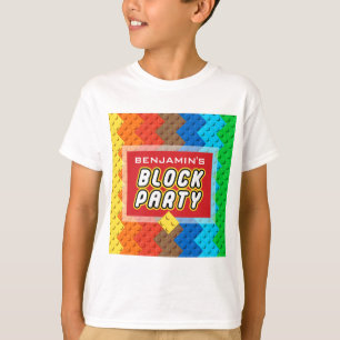 T-shirt JEU DE BLOC Personnalisé Colorful Bricks Construct