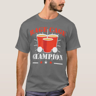 T-shirt Jeu de boisson Rage Cage Fête de bière Party Tasse