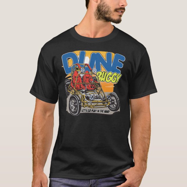 T-shirt Jeu de buggy des sables dans le sable (Devant)