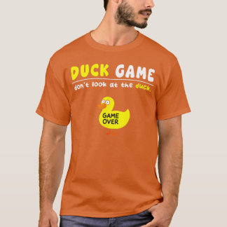 T-shirt Jeu de Canard Drôle Ne Regardez Pas Game Over Garç