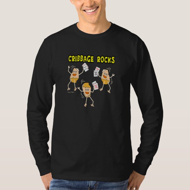 T-shirt Jeu de carte Cribbage Rocks (Devant)