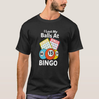 T-shirt Jeu de carte de bingo pour l'animateur J'ai perdu