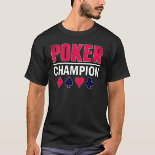 T-shirt Jeu de carte de champion de poker