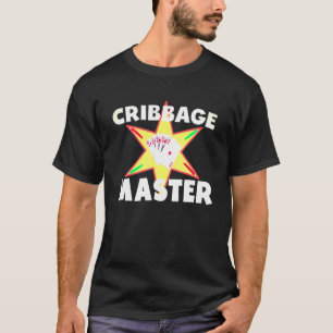 T-shirt Jeu de carte de débit présente Cribbage Master