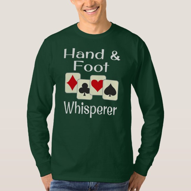 T-shirt Jeu De Carte De Jeu De Whisperer Main Et Pied (Devant)