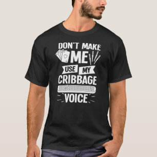 T-shirt Jeu de carte de lecteur de carte de cribbage Règl