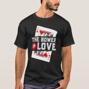 T-shirt Jeu De Carte Euchre, Jeu D'Amour Jack De Coeurs, F