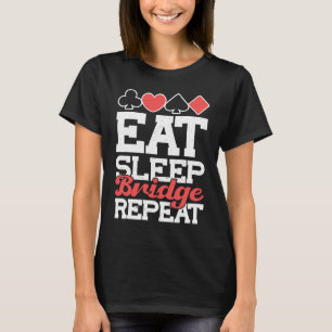 T-shirt Jeu de Cartes Donneur de Deck Bridge Nourriture So