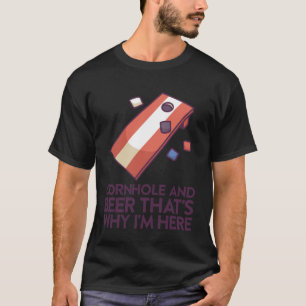 T-shirt Jeu de Cornhole avec sacs de Cornhole Planche de t