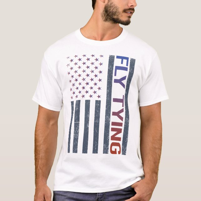 T-shirt Jeu de drapeau américain (Devant)