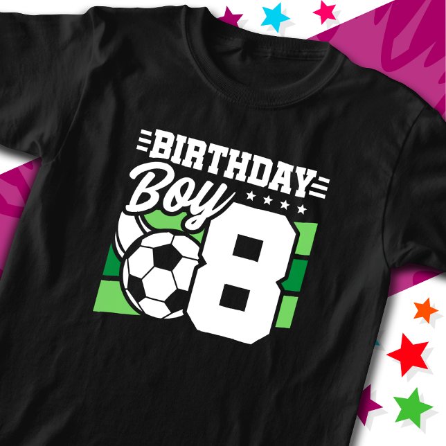 T-shirt Jeu de football 8 ans Football 8 Anniversaire Garç (Créateur téléchargé)