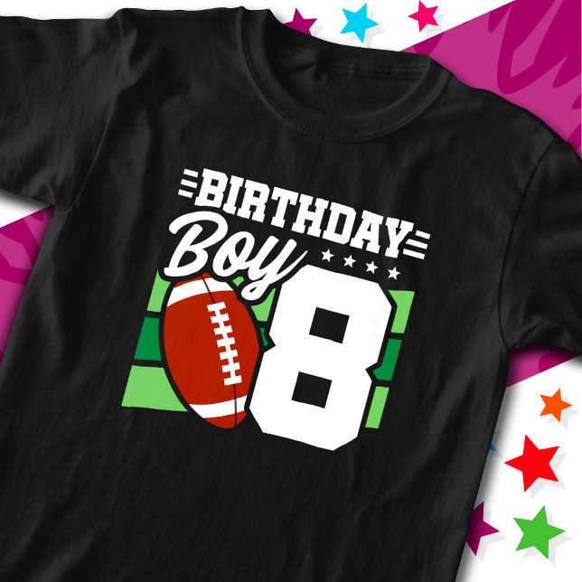 T-shirt Jeu de football 8 ans Thème 8ème anniversaire Garç (Créateur téléchargé)