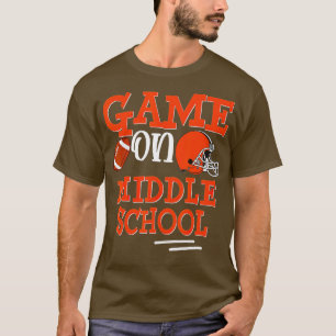 T-shirt Jeu de football au collège Retour à l'école enfant