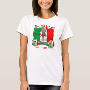 T-shirt Jeu de football du Mexique sur la courroie de