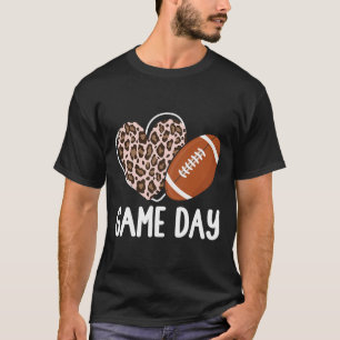 T-shirt Jeu de football Jour femmes Leopard Cheetah Jeu Jo