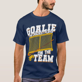 T-shirt Jeu de gardien de gardien de but de hockey sur gla