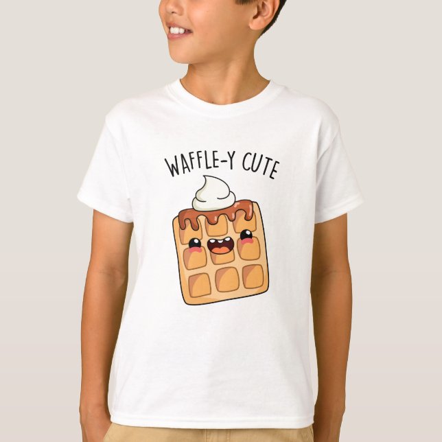 T-shirt Jeu de gaufre amusant (Devant)