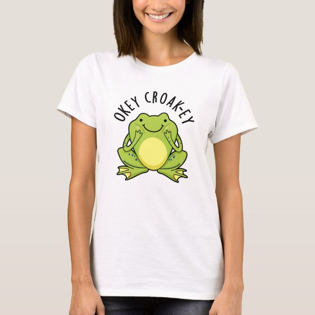 T-shirt Jeu de grenouille de l'oeuf Croak-ey drôle (Devant)