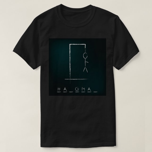 T-shirt Jeu de hangman (Design devant)