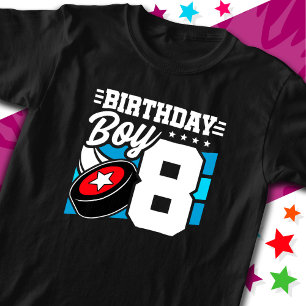 T-shirt Jeu de Hockey 8 ans Thème 8 anniversaire Garçon