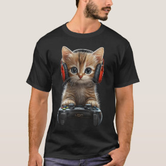 T-shirt Jeu de jeu de chat mignon Kitten Gamer