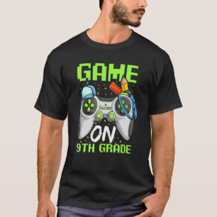 T-shirt Jeu De La Neuvième Année 1Er Jour De L'École Gamer