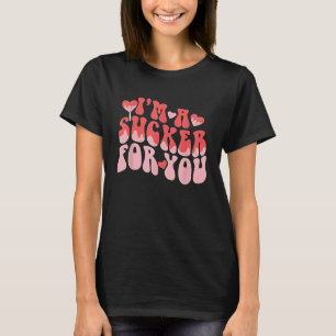 T-shirt Jeu de la Saint Valentin Je suis un Sucker pour vo
