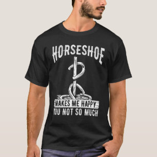 T-shirt Jeu de lancer de fer à cheval me rend heureux Lanc