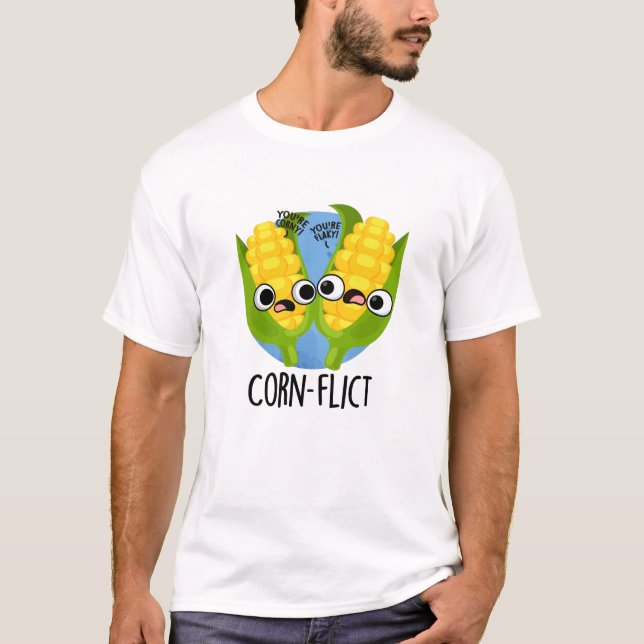 T-shirt Jeu de maïs amusant (Devant)