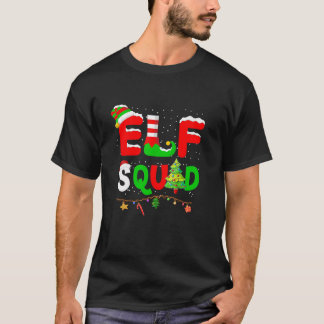 T-shirt Jeu de Noël de famille Elf Correspondant Pajamas X