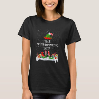 T-shirt Jeu de Noël Le Vin Boire Elf