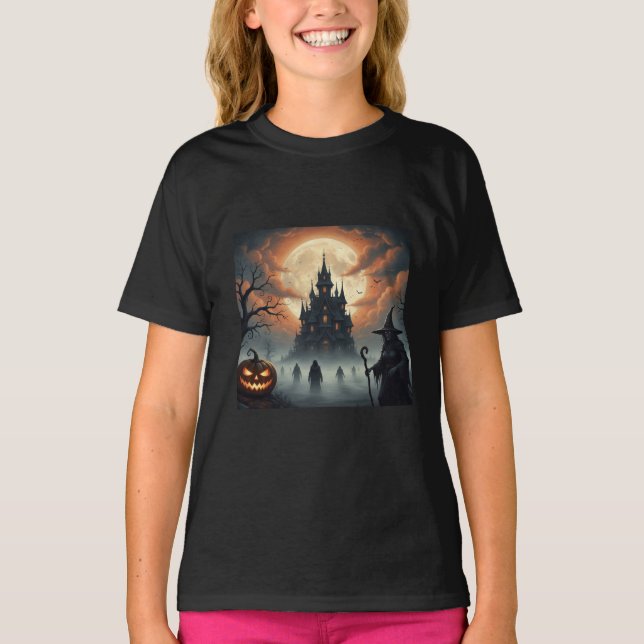 T-shirt Jeu de nuit éffrayant enfants Tee (Devant)