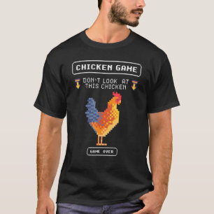 T-shirt Jeu de poulet rétro 8 bits Ne regardez pas ce poul