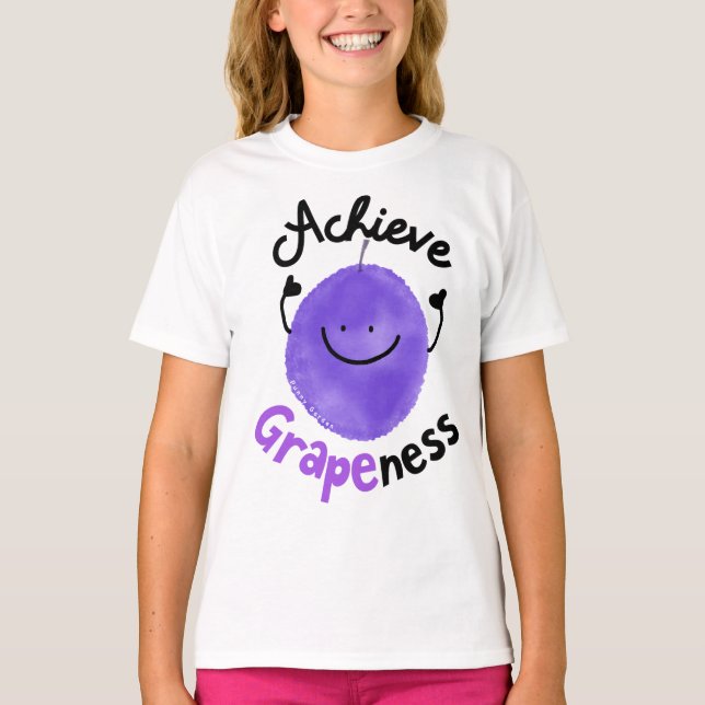 T-shirt Jeu de raisins positif - Obtenir la clarté (Devant)