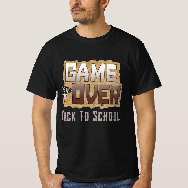 T-shirt Jeu De Retour À L'École (Devant)