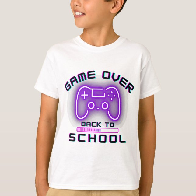 T-shirt Jeu De Retour À L'École (Devant)