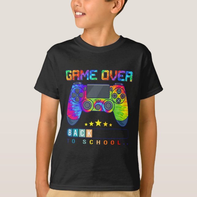 T-shirt Jeu De Retour À L'École Amusants Enfants Premier J (Devant)
